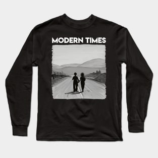 Modern Times final scene illustration by Burro! Long Sleeve T-Shirt